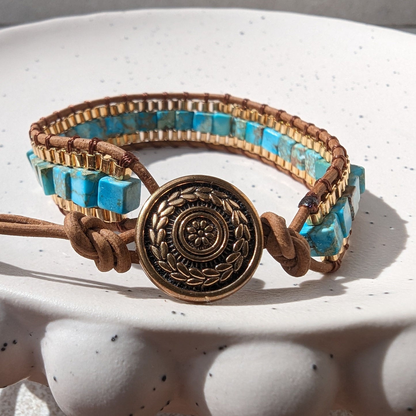 Emotional Healing Turquoise Gemstone Bracelet