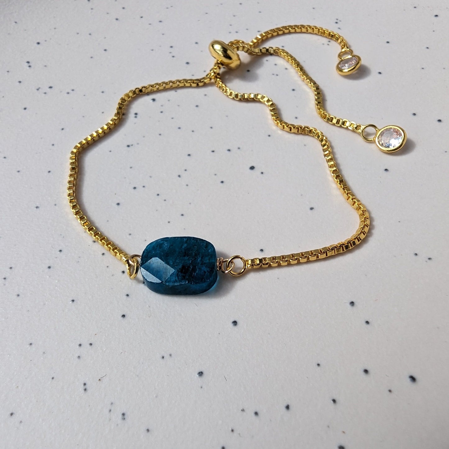 Apatite Gemstone Manifestation Bracelet