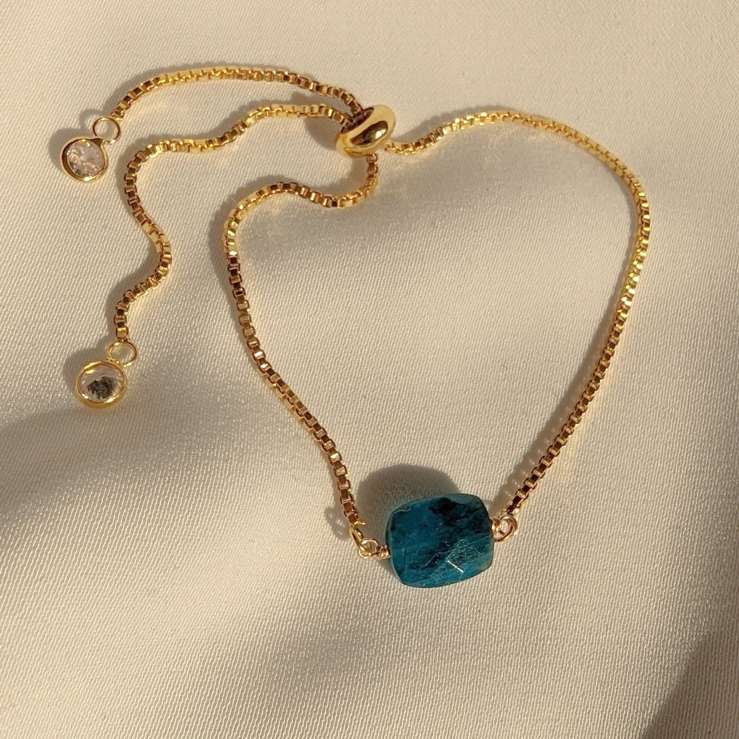 Apatite Gemstone Manifestation Bracelet