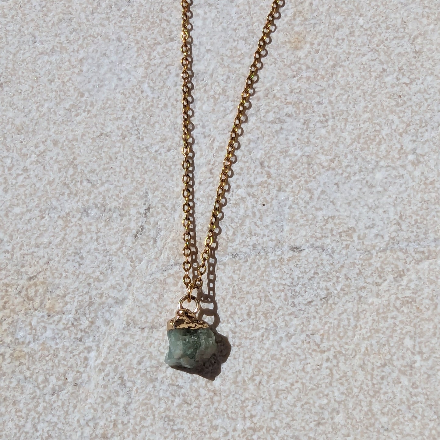 Raw Healing Amazonite Crystal Necklace