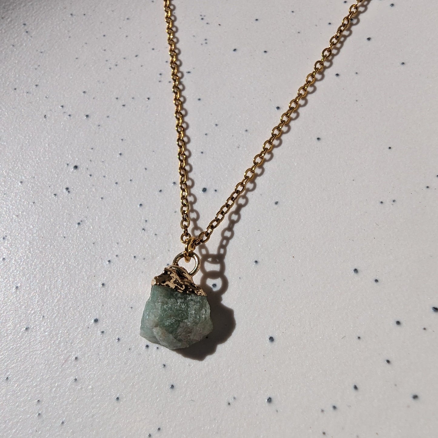 Raw Healing Amazonite Crystal Necklace