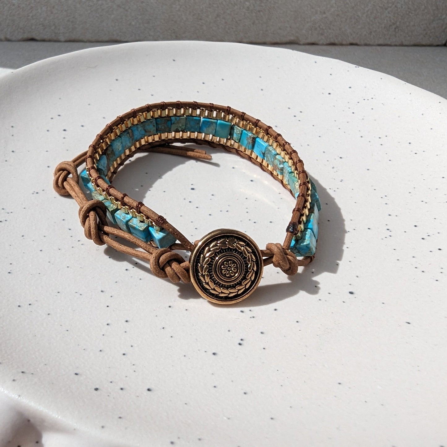 Emotional Healing Turquoise Gemstone Bracelet