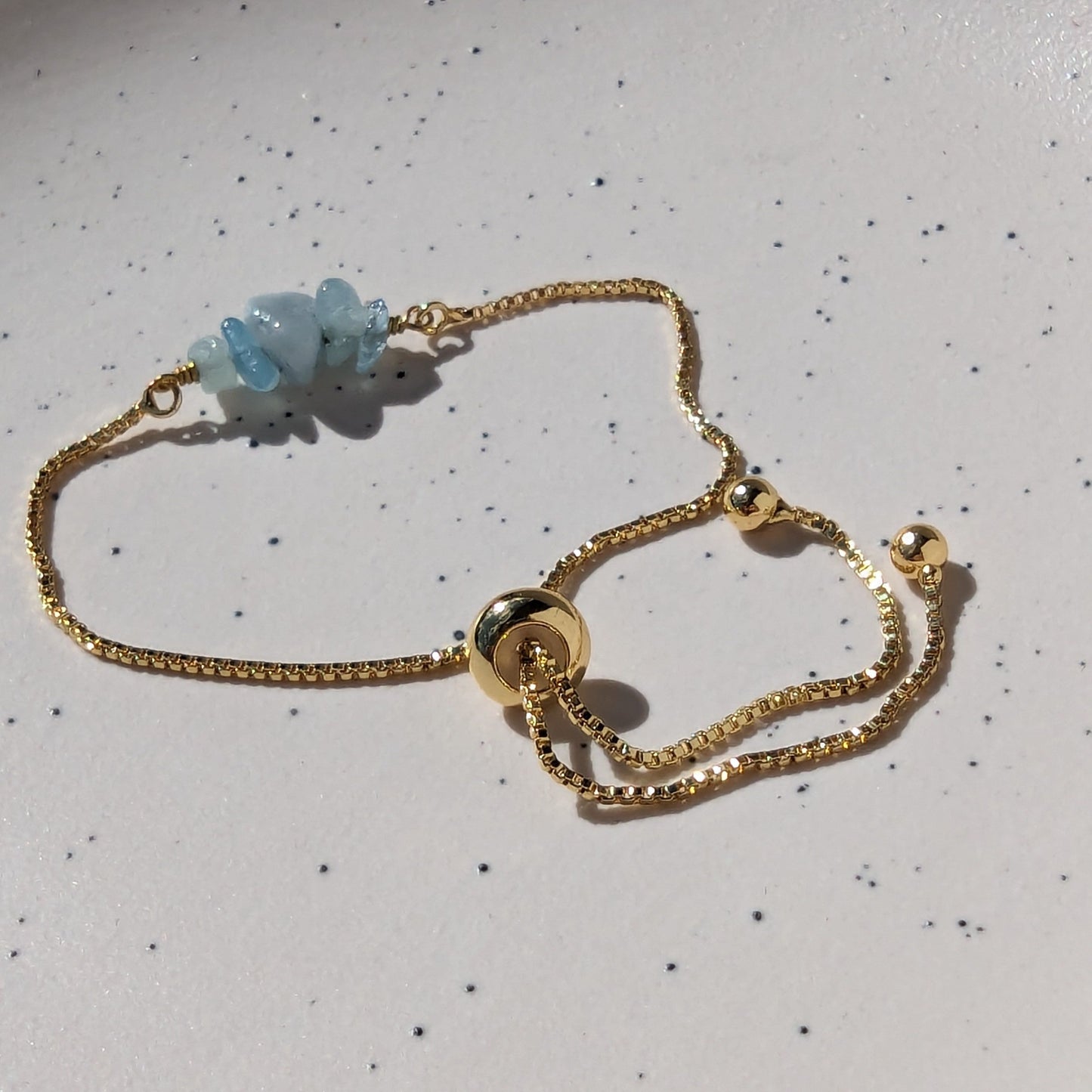 Soothing Aquamarine Gemstone Bracelet
