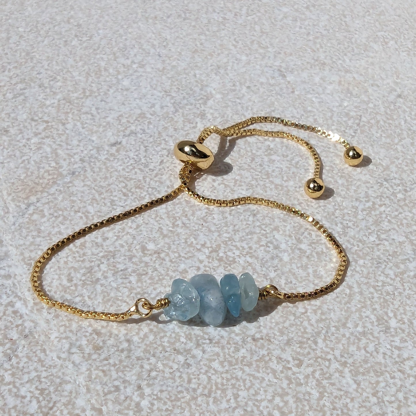 Soothing Aquamarine Gemstone Bracelet