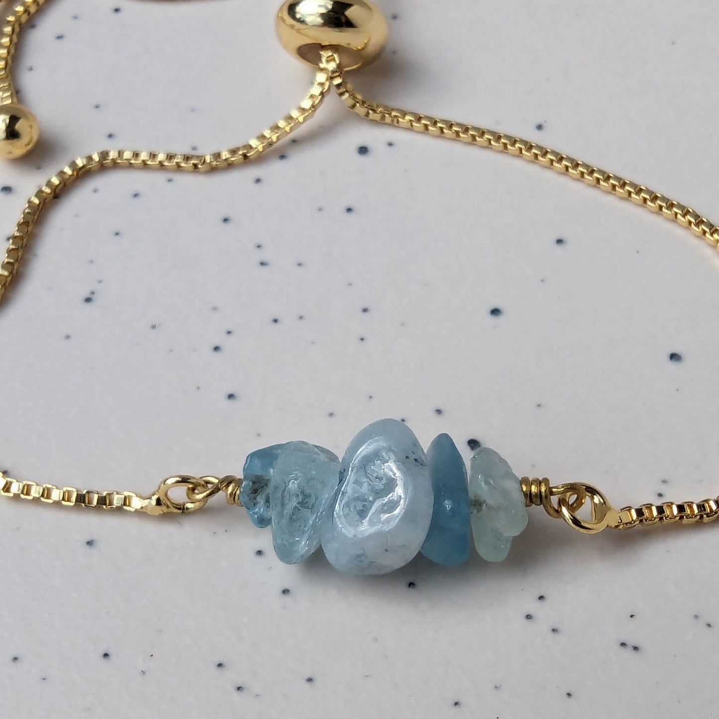 Soothing Aquamarine Gemstone Bracelet