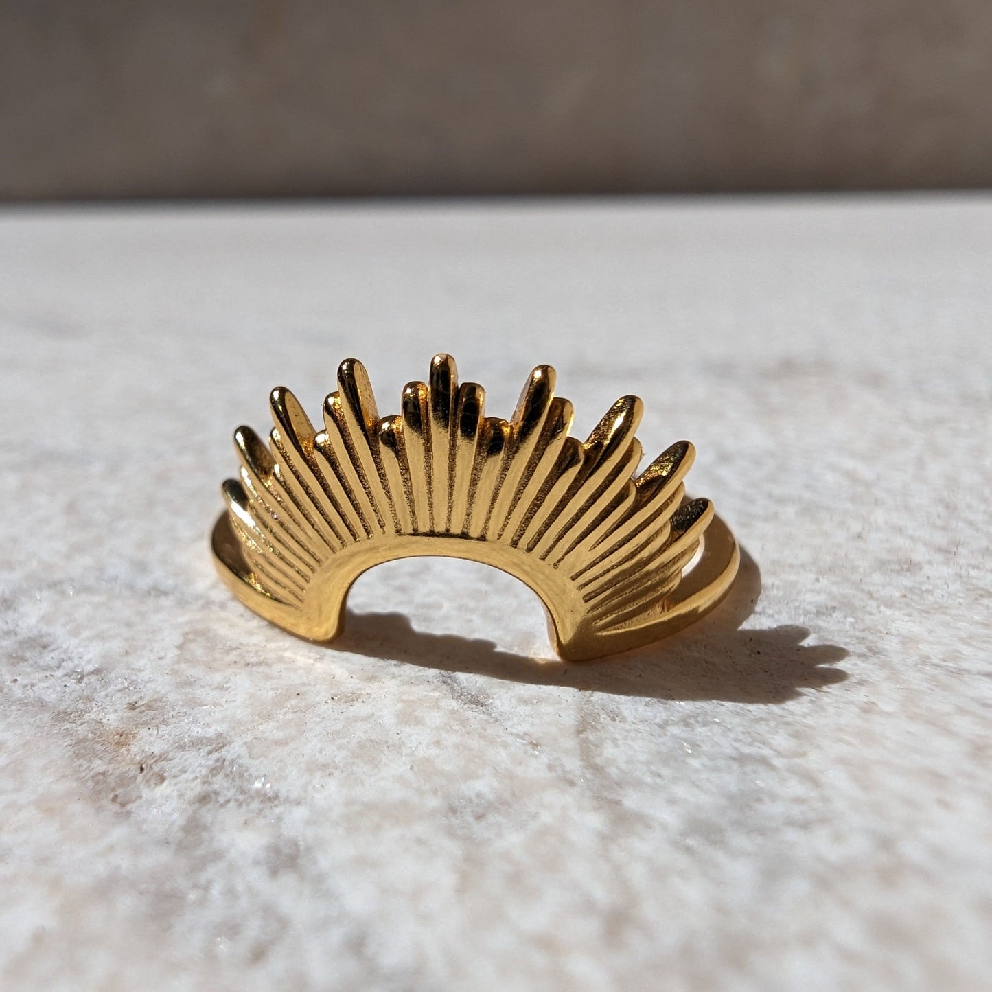 Sun Rising Gold Ring