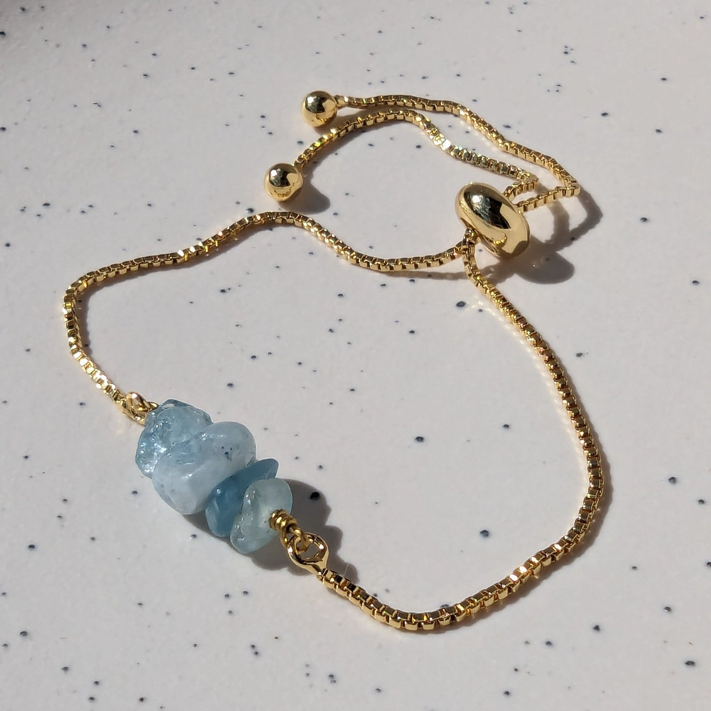 Soothing Aquamarine Gemstone Bracelet