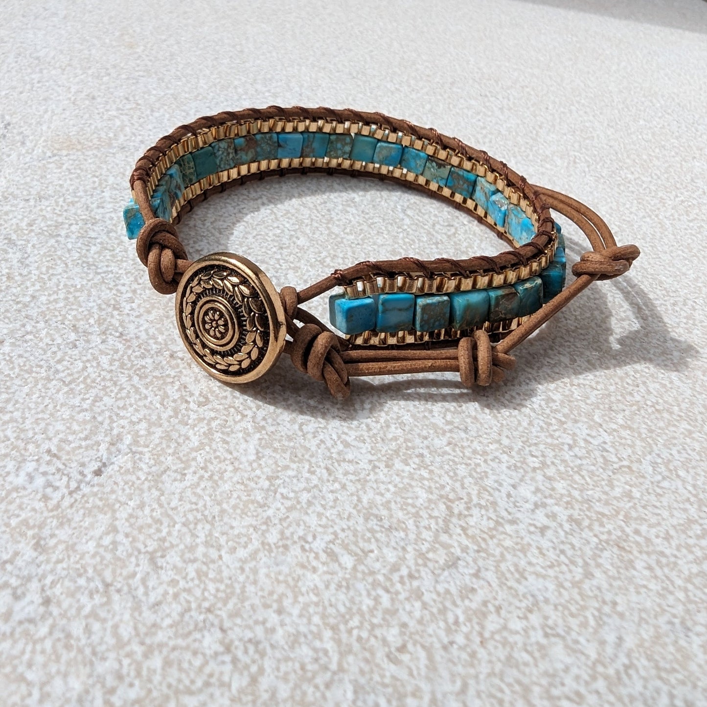 Emotional Healing Turquoise Gemstone Bracelet