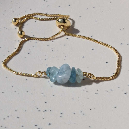 Soothing Aquamarine Gemstone Bracelet