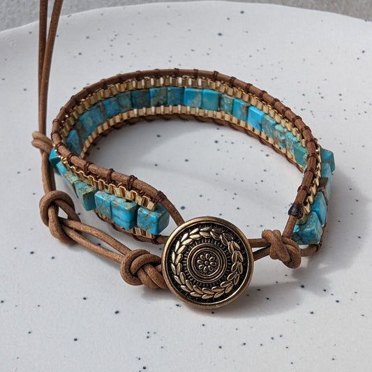Emotional Healing Turquoise Gemstone Bracelet